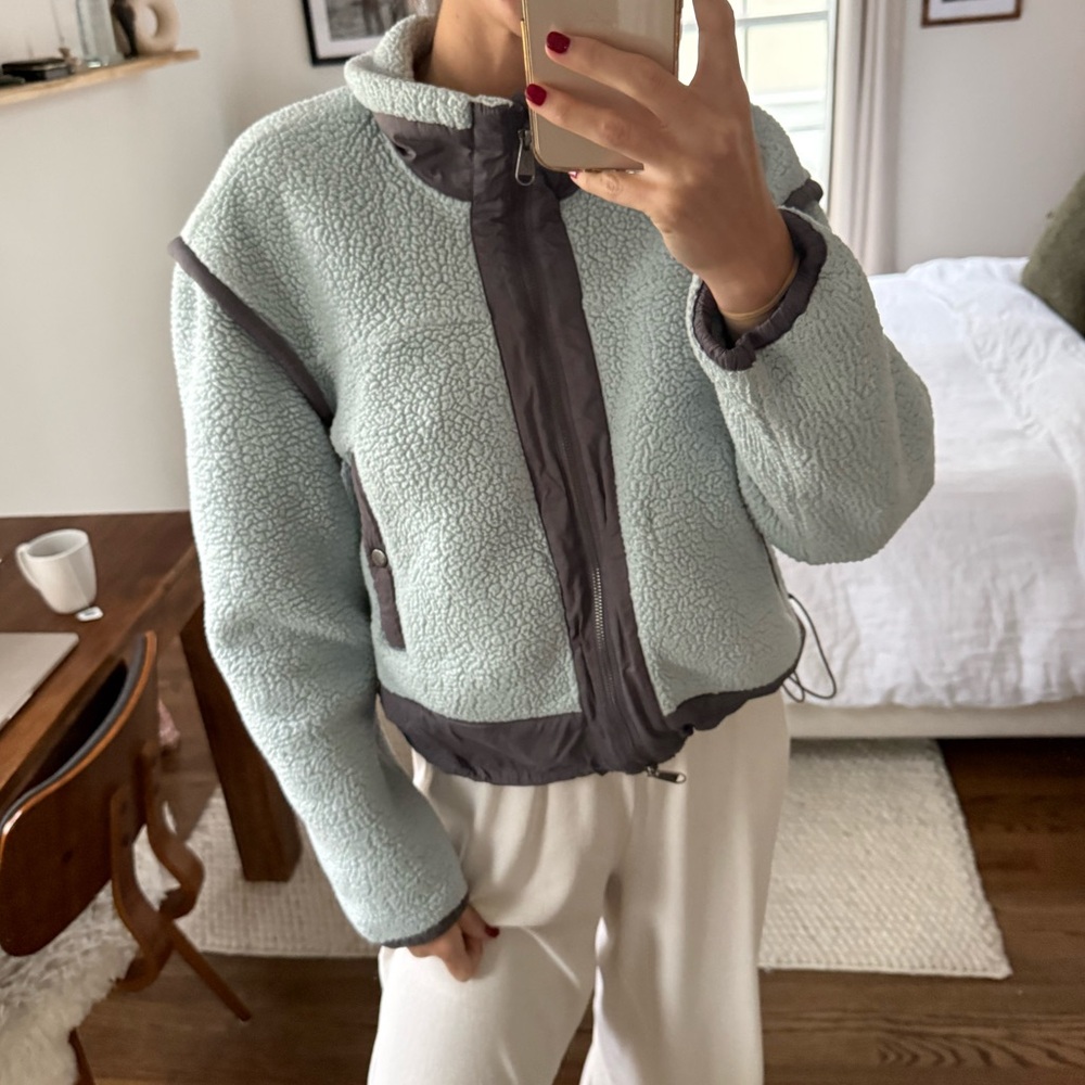 Free People Fleece Jacket Sz Small